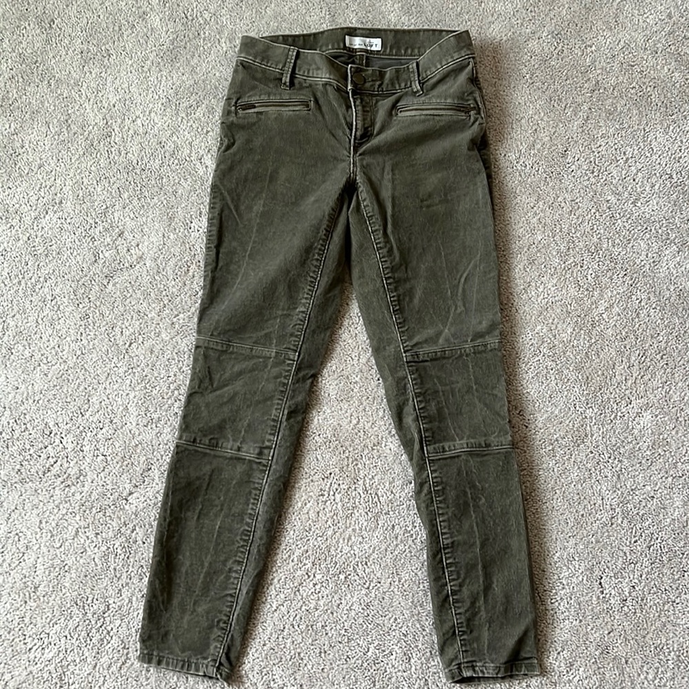 LOFT modern skinny ankle corduroys